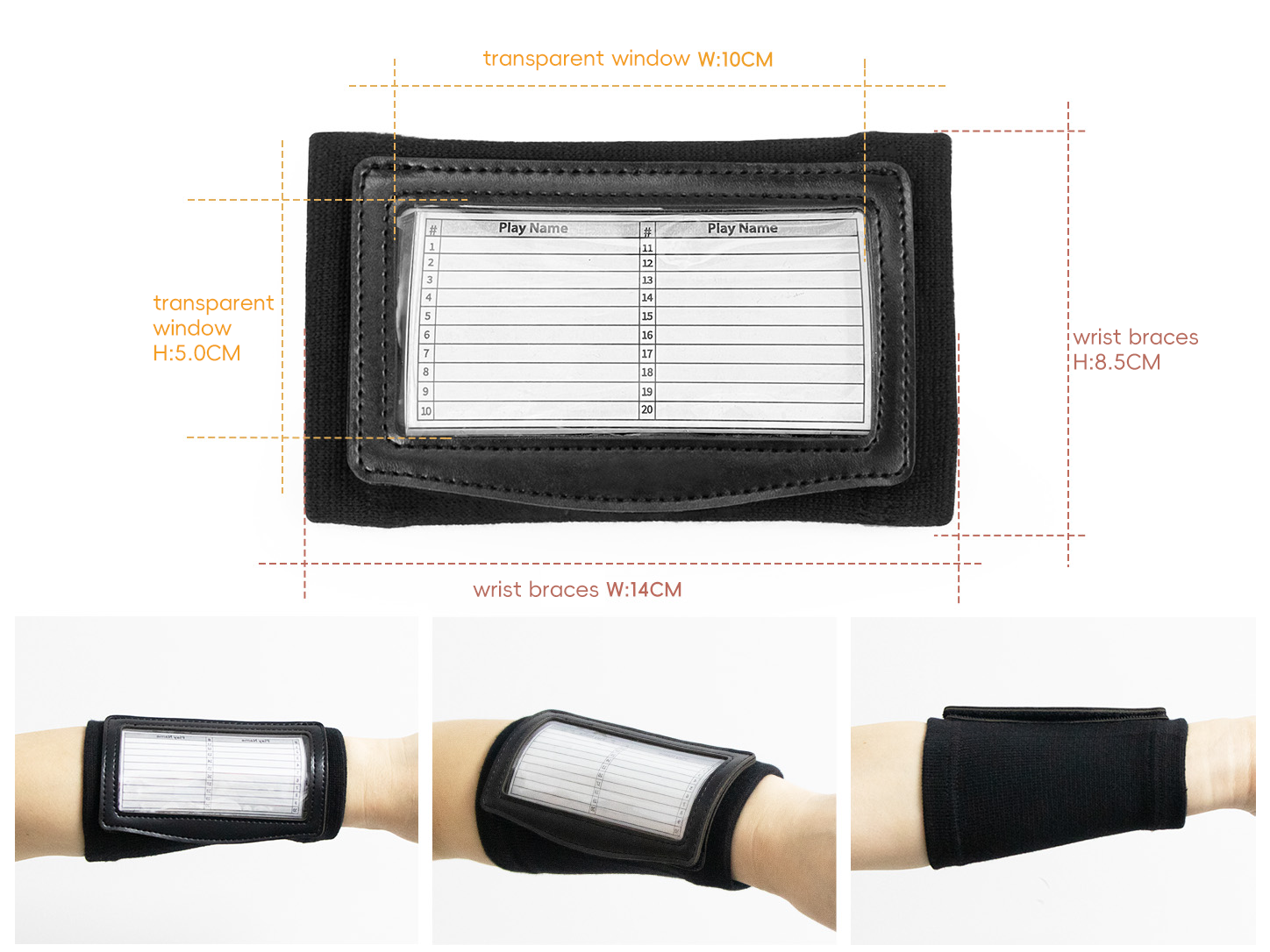Youth regular rugby tactical wristband model